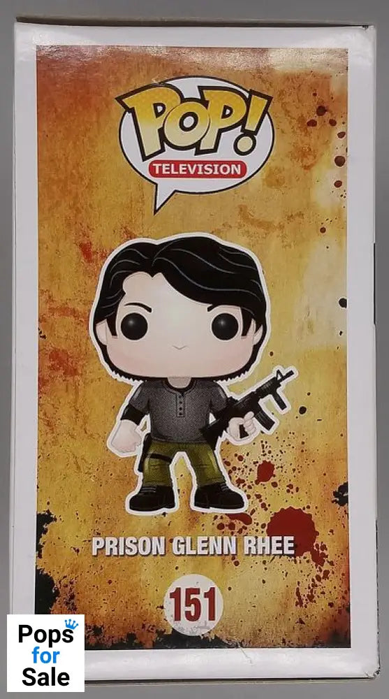 #151 Prison Glenn Rhee - The Walking Dead - Box Damaged Funko POP - PopsforSale.co.uk