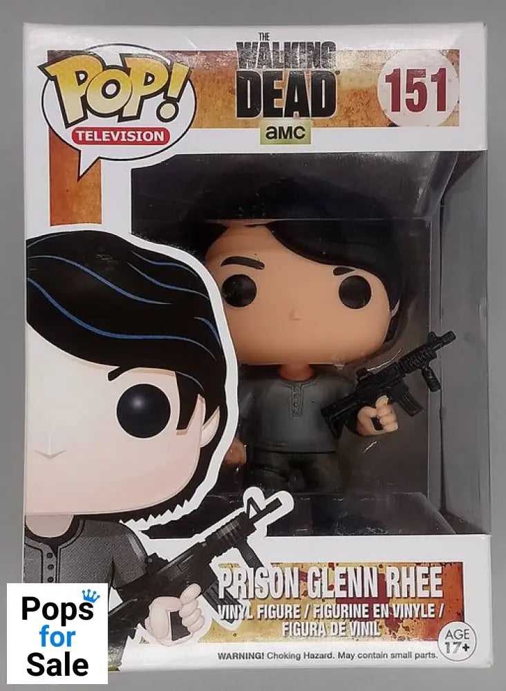 #151 Prison Glenn Rhee - The Walking Dead - Box Damaged Funko POP