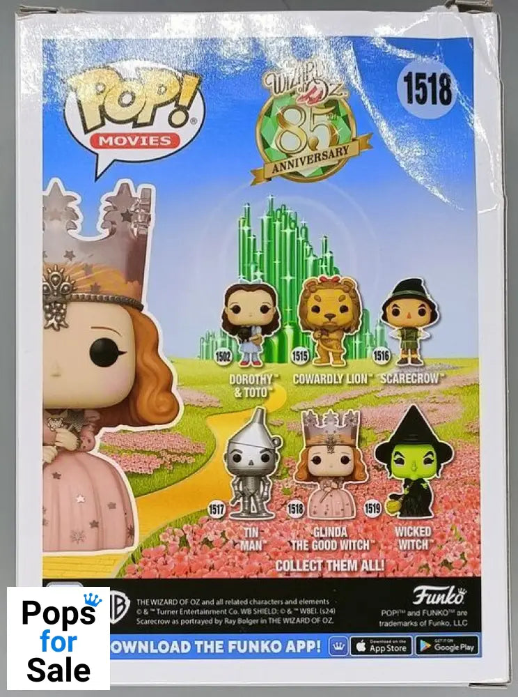 #1518 Glinda the Good Witch - Wizard of Oz 85th Anniversary - Box Damaged Funko POP - PopsforSale.co.uk