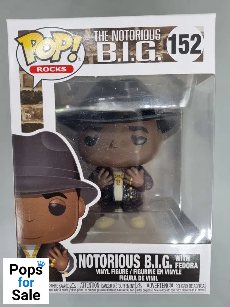 #152 Notorious B.I.G. (with Fedora) - Pop Rocks Funko POP - PopsforSale.co.uk