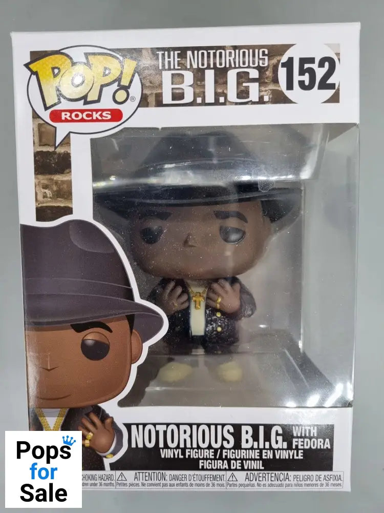 152 Notorious B.I.G. (with Fedora) - Pop Rocks - Funko POP - Box Damaged