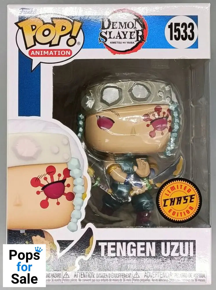 1533 Tengen Uzui - Demon Slayer - Metallic Chase - Brand New Funko POP