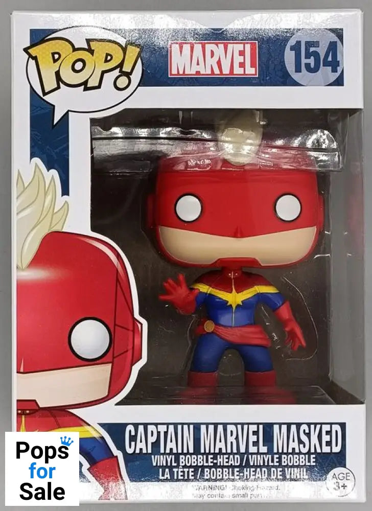 154 Captain Marvel Masked - Marvel - Box Damaged Funko POP