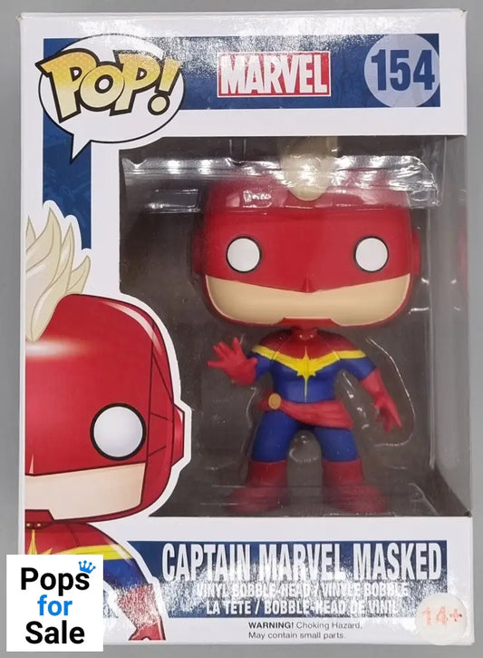 #154 Captain Marvel Masked - Marvel Funko POP - PopsforSale.co.uk