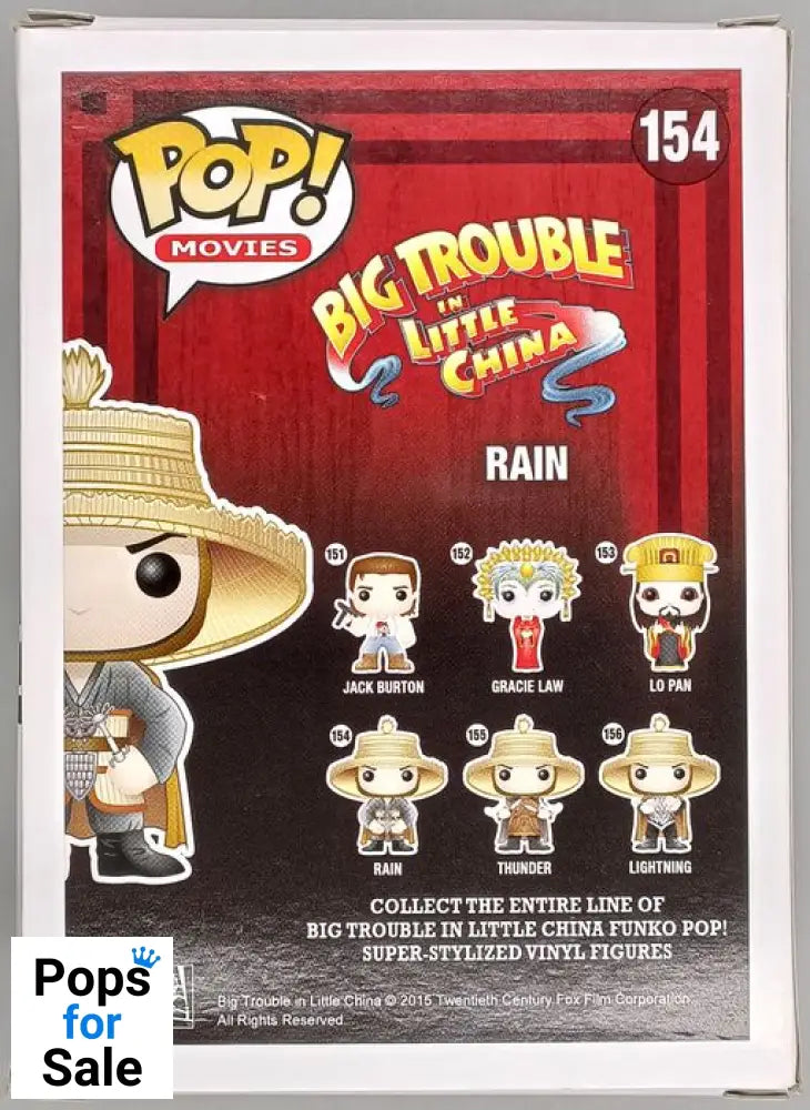 154 Rain - Big Trouble in Little China - Box Damaged Funko POP