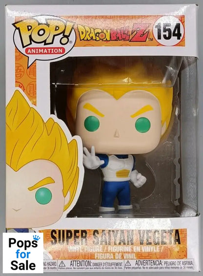 #154 Super Saiyan Vegeta - Dragon Ball Z - Box Damaged Funko POP