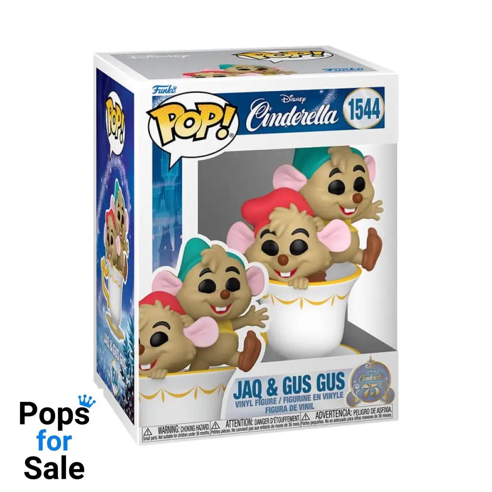1544 Jaq & Gus Gus - Disney Cinderella 75th Anniversary Funko POP - Brand New