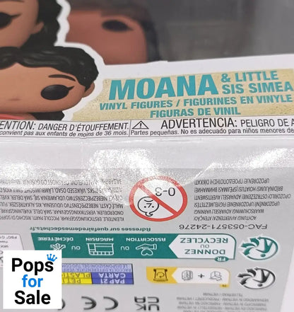 1546 Moana & Little Sis Simea - Disney Moana 2 - Funko POP - Box Damaged