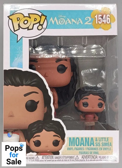 1546 Moana & Little Sis Simea - Disney Moana 2 - Funko POP - Box Damaged