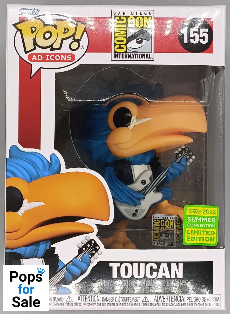 #155 Toucan (Rocker) SDCC - Ad Icons - Con 2022 Funko POP