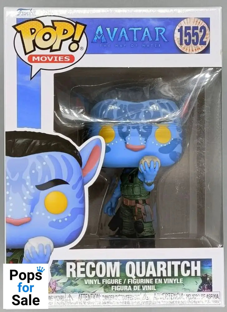 1552 Recom Quaritch - Avatar the Way of Water - New Funko POP in Protector