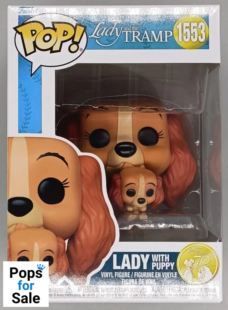 1553 Lady with Puppy - Disney Lady and the Tramp Funko POP - Brand New