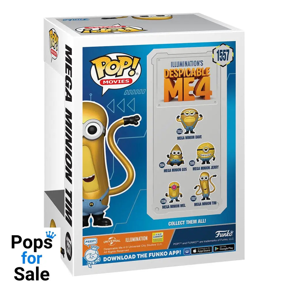 1557 Mega Minion Tim - Despicable Me 4 Funko POP New