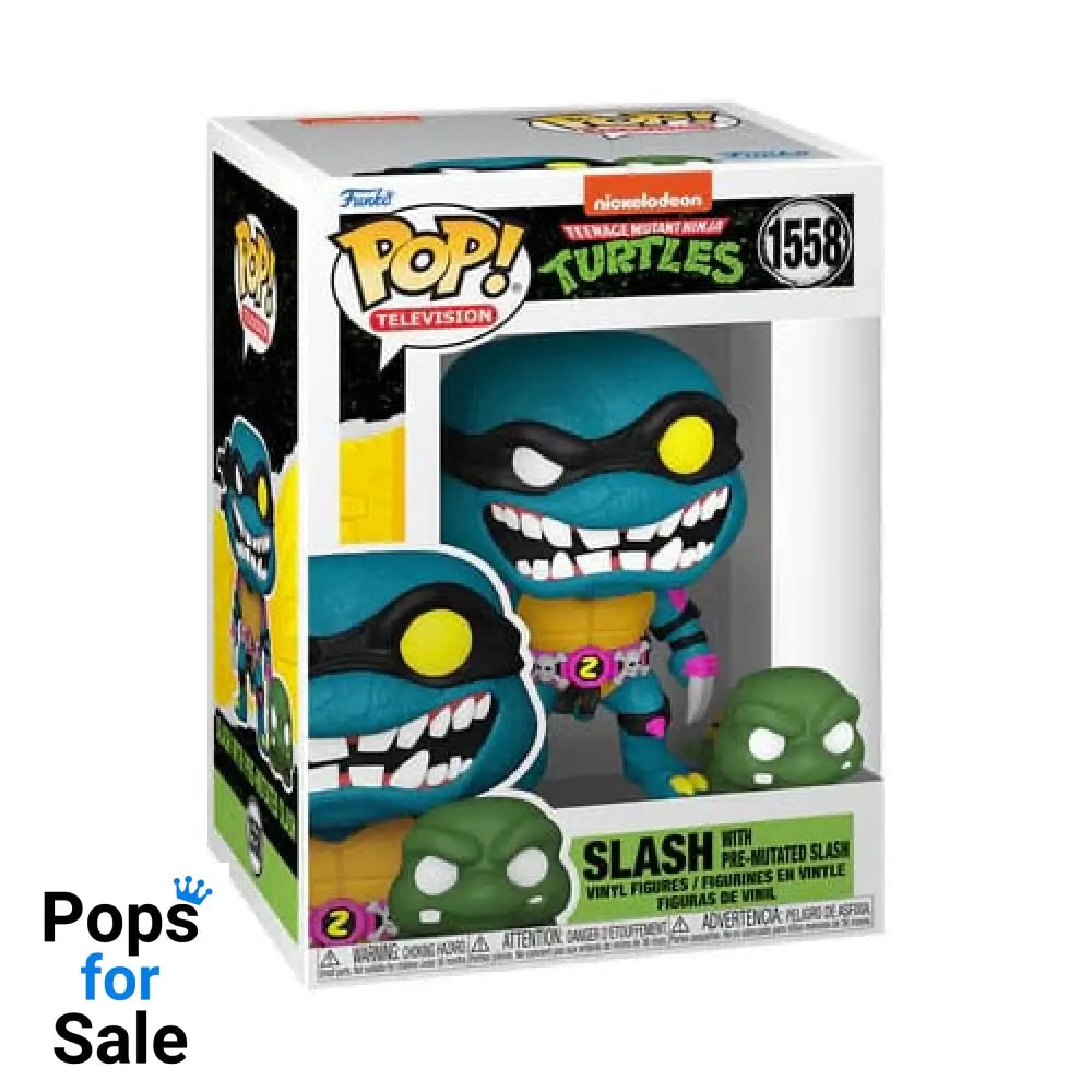 1558 Slash & Pre-Mutated Slash Teenage Mutant Ninja Turtles Funko POP - Brand New