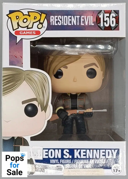 156 Leon S. Kennedy - Resident Evil - Box Damaged Funko POP