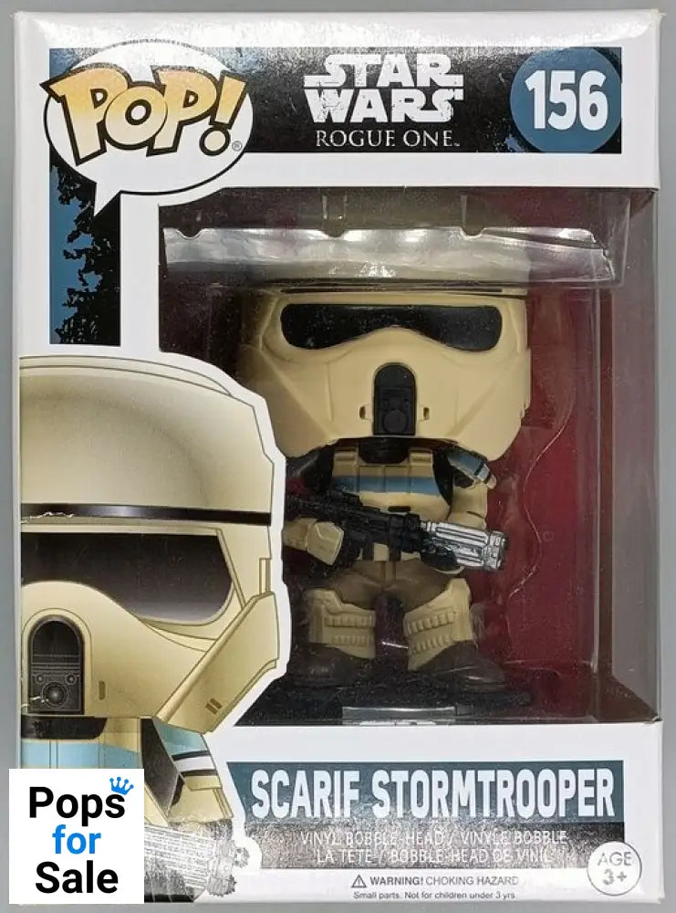 #156 Scarif Stormtrooper (Squad Leader) - Star Wars - Box Damaged Funko POP - PopsforSale.co.uk