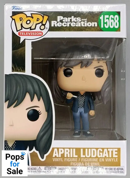 1568 April Ludgate - Parks and Recreation 15th Anniversary New Funko POP