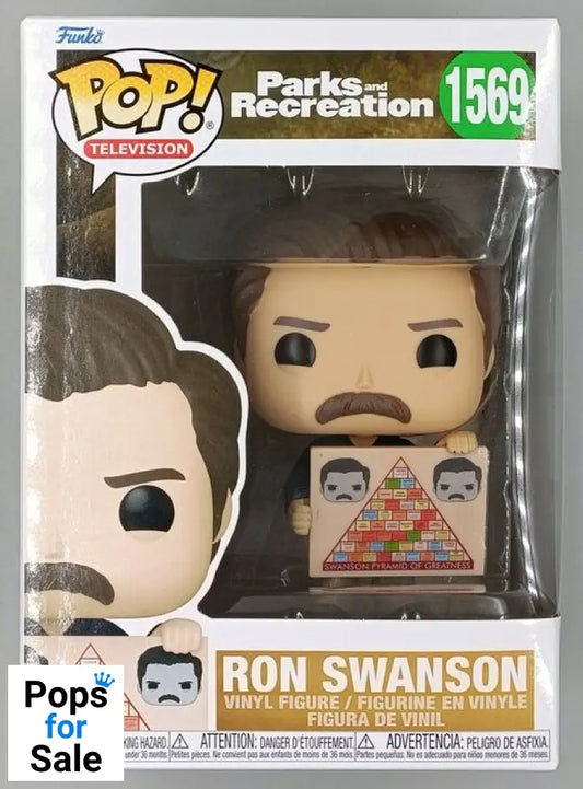 1569 Ron Swanson - Parks and Recreation 15th Anniversary New Funko POP