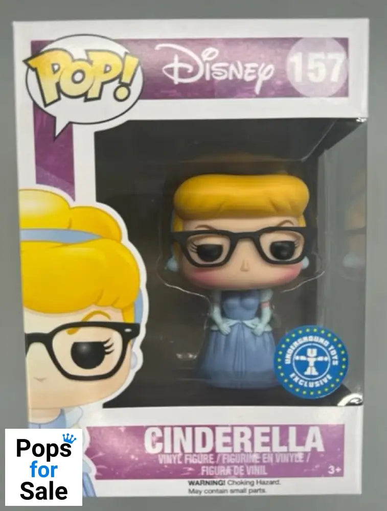 #157 Cinderella (Glasses) Nerd/Hipster - Disney Cinderella Funko POP - PopsforSale.co.uk