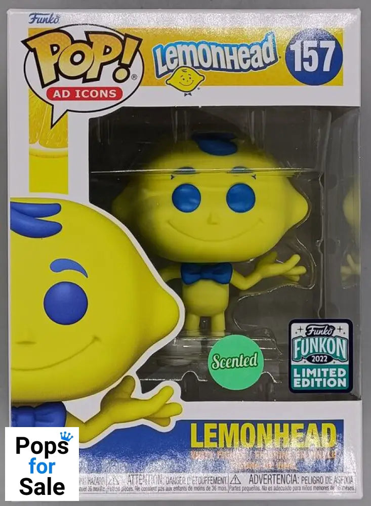 #157 Lemonhead - Scented - Ad Icons - 2022 Con Funko POP - PopsforSale.co.uk