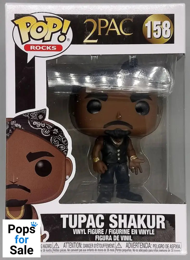 #158 Tupac Shakur - 2Pac Funko POP - PopsforSale.co.uk