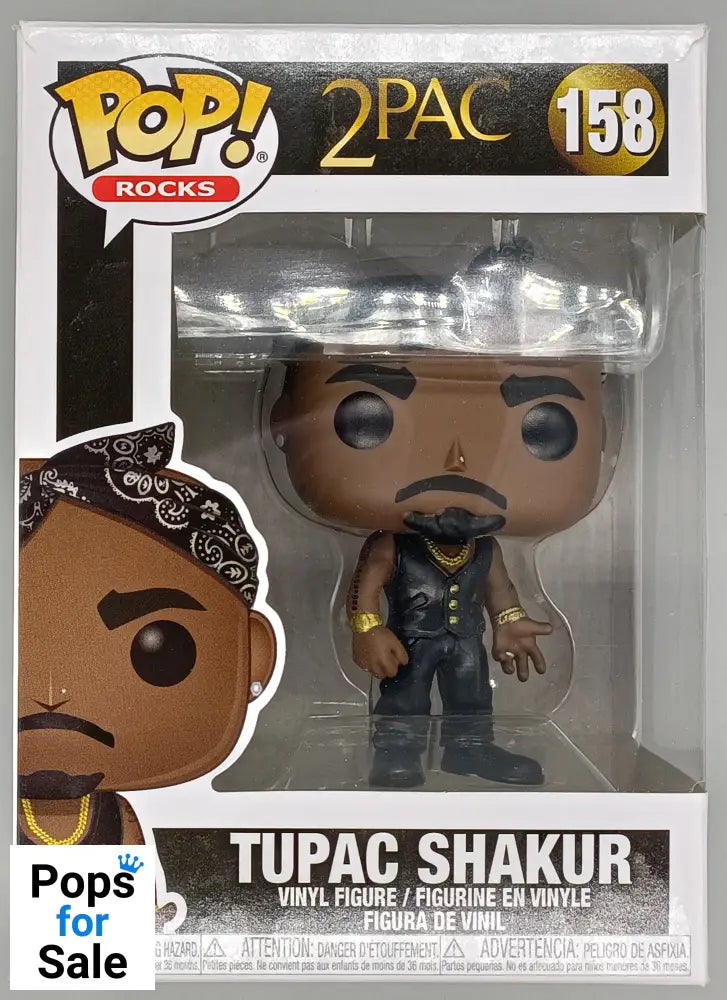 158 Tupac Shakur - 2pac - Funko POP - Box Damaged