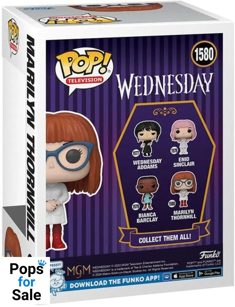 1580 Marilyn Thornhill - Rave'N Dance - Wednesday Funko POP - Brand New