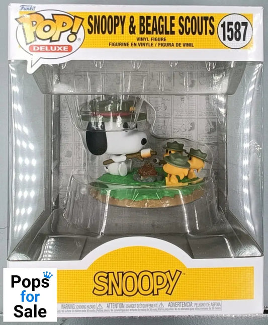 1587 Snoopy with Beagle Scouts (Camping) Deluxe - Peanuts New Funko POP