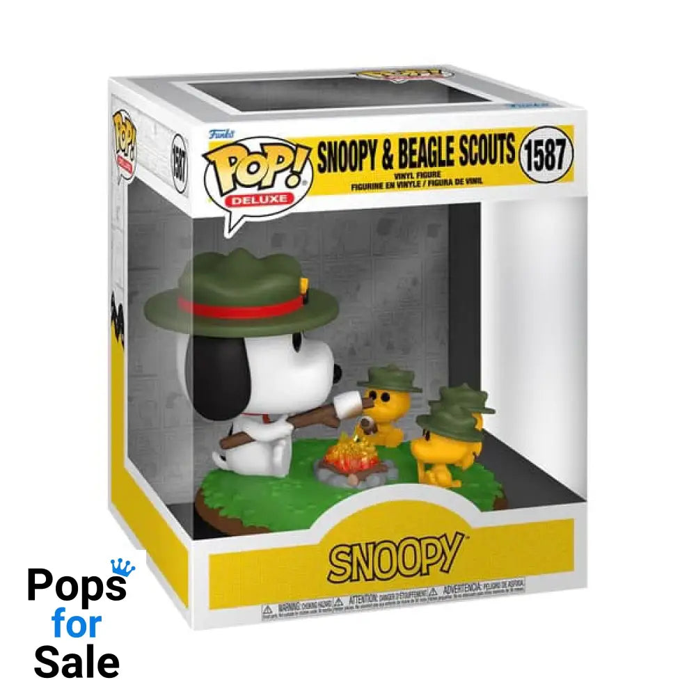 1587 Snoopy with Beagle Scouts (Camping) Deluxe - Peanuts New Funko POP