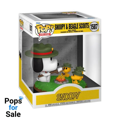 1587 Snoopy with Beagle Scouts (Camping) Deluxe - Peanuts New Funko POP