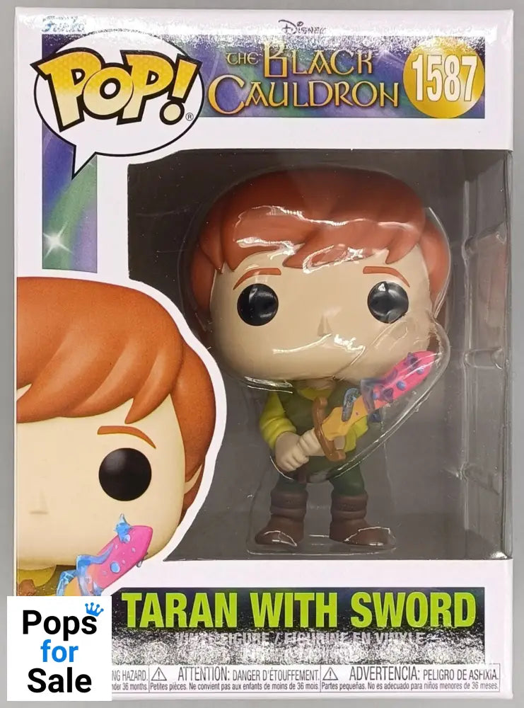 1587 Taran with Sword - Disney The Black Cauldron Funko POP - Brand New