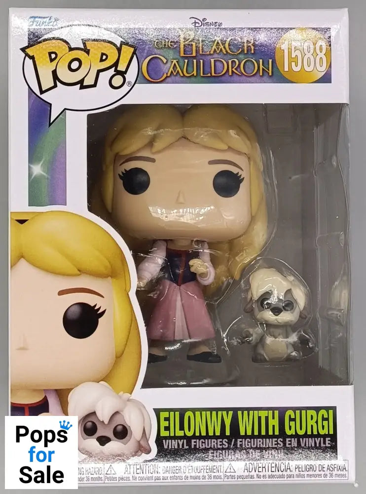 1588 Eilonwy with Gurgi - Disney The Black Cauldron Funko POP - Brand New