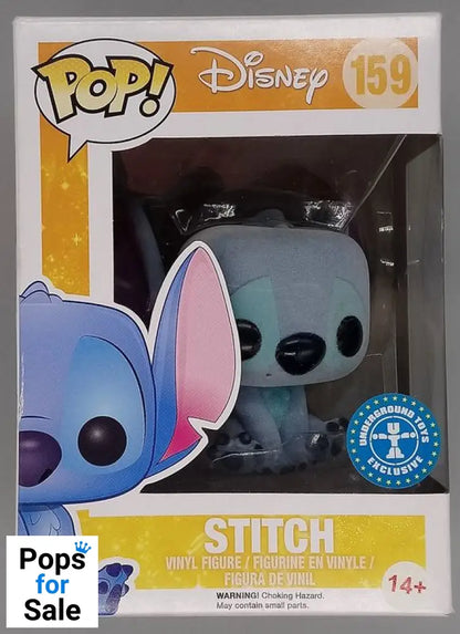 #159 Stitch (Seated) Flocked Disney Lilo & Stitch Box Damaged Funko POP