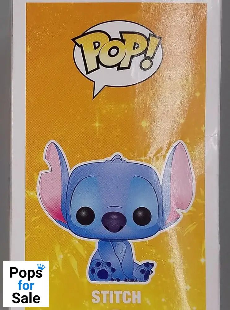 #159 Stitch (Seated) Flocked Disney Lilo & Stitch Box Damaged Funko POP