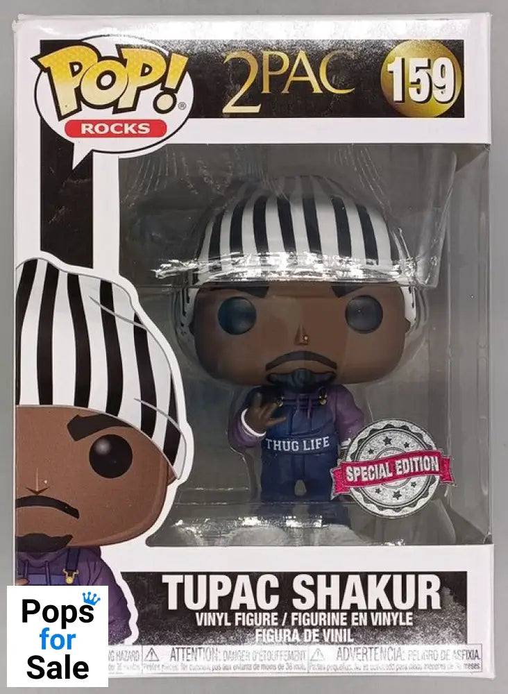 #159 Tupac Shakur (Thug Life) - 2Pac - Box Damaged Funko POP - PopsforSale.co.uk