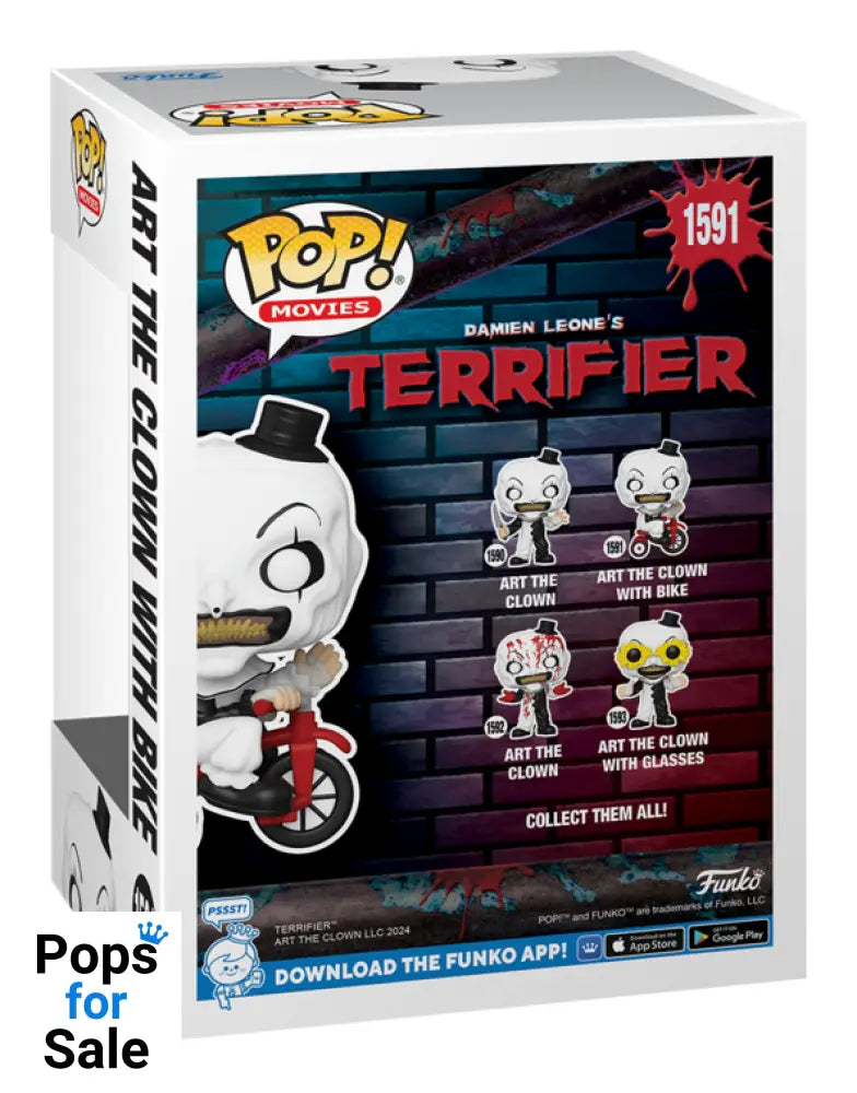 1591 Art The Clown With Bike - Terrifier Horror Funko Pop Preorder