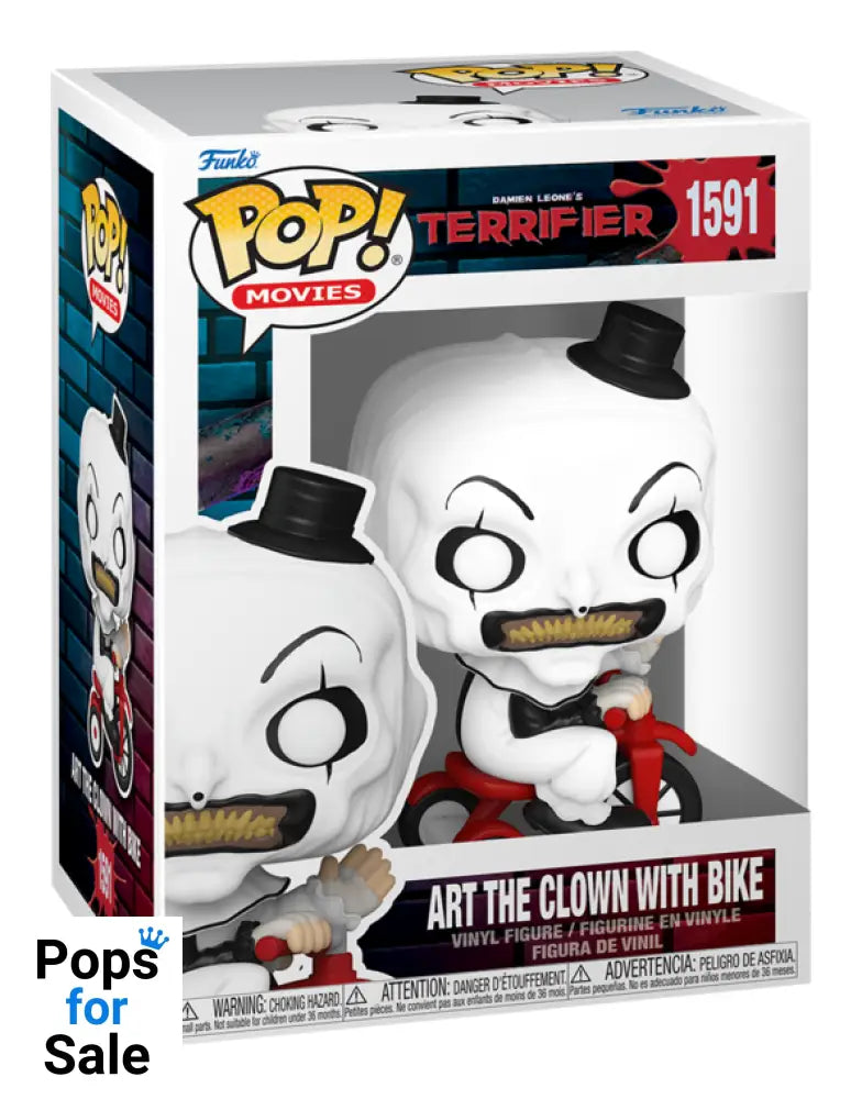 1591 Art The Clown With Bike - Terrifier Horror Funko Pop Preorder