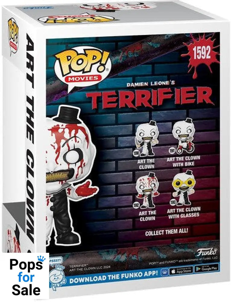 1592 Art the Clown (Bloody) - Terrifier - Horror Funko POP - Brand New