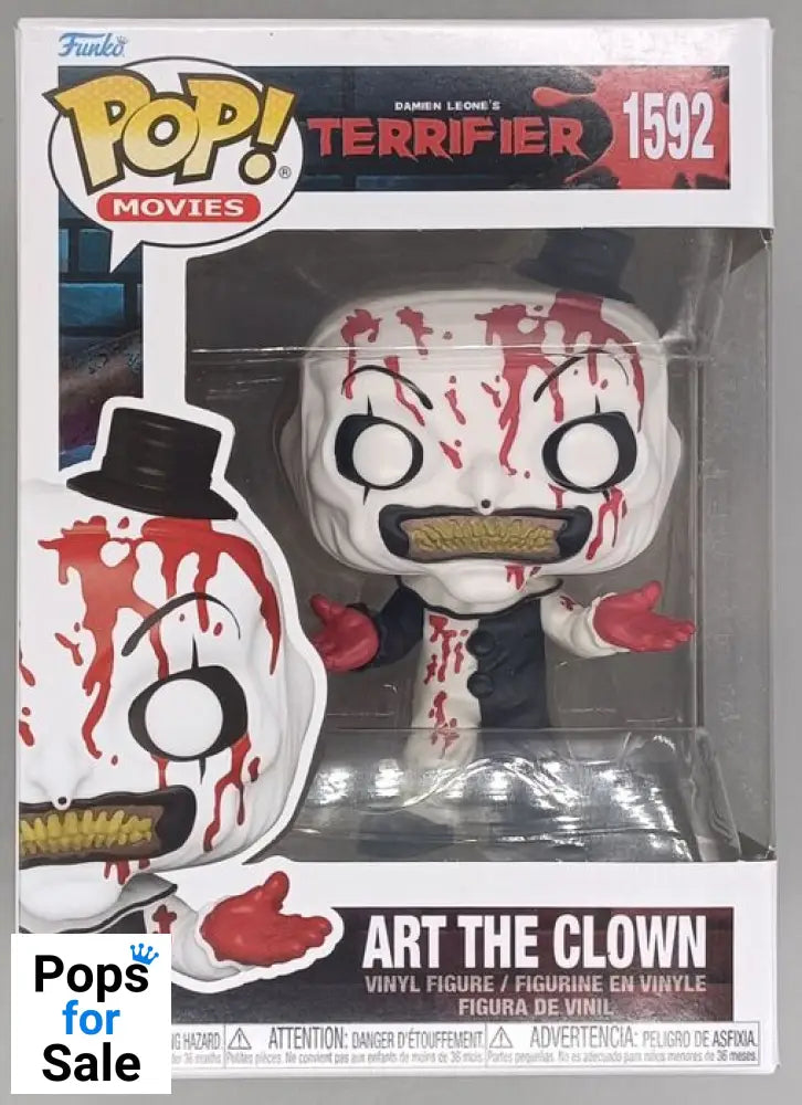 1592 Art the Clown (Bloody) - Terrifier - Horror Funko POP - Brand New