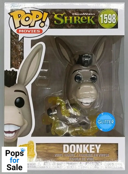 1598 Donkey (Glitter) - Shrek Funko POP - Brand New