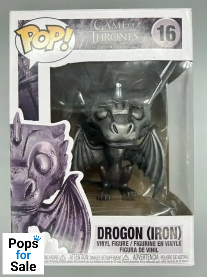 #16 Drogon (Iron) - Game of Thrones - Box Damaged Funko POP - PopsforSale.co.uk