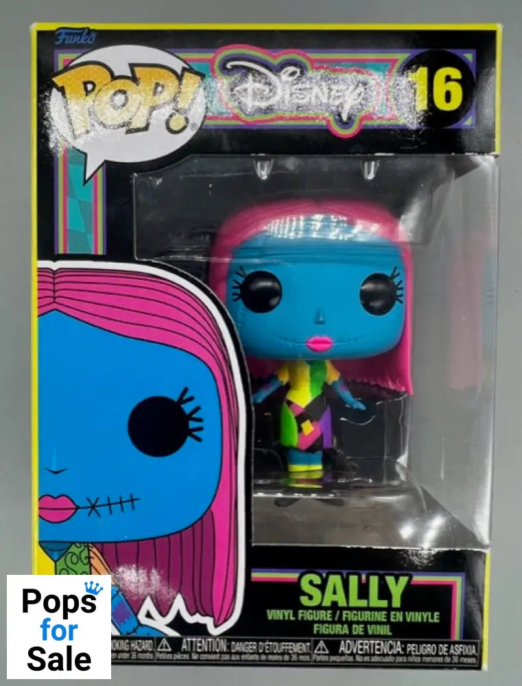 #16 Sally - Blacklight - Disney TNBC - Box Damaged Funko POP