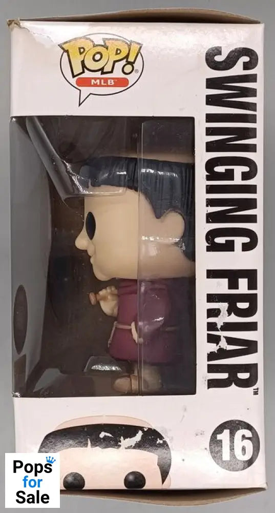 #16 Swinging Friar (Bat on Shoulder) MLB Baseball (Ma Box Damaged Funko POP