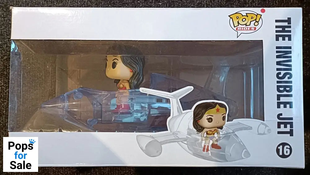 #16 The Invisible Jet (w/ Wonder Woman) Rides DC Com Box Damaged Funko POP