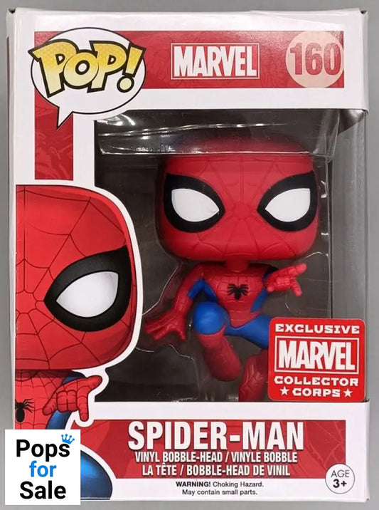 #160 Spider-Man (Action Pose) - Marvel Collector Box Damaged Funko POP - PopsforSale.co.uk