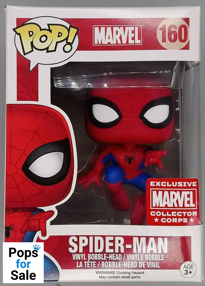 #160 Spider-Man (Action Pose) - Marvel Collector Corps MCC Funko POP - PopsforSale.co.uk