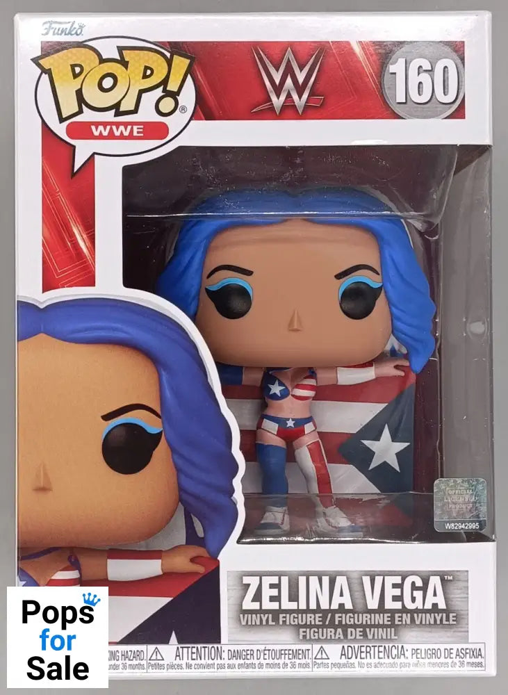 160 Zelina Vega - WWE Funko POP - Brand New