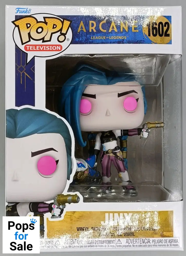 1602 Jinx - Arcane League of Legends - Funko POP - Box Damaged