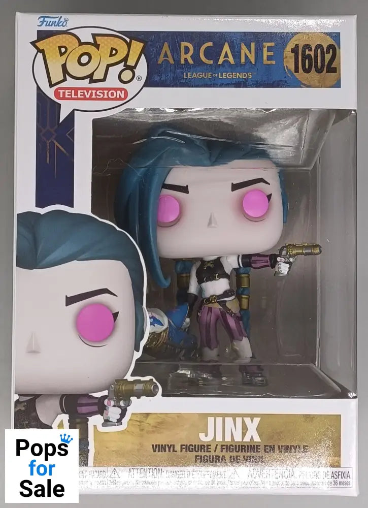 1602 Jinx - Arcane League of Legends Funko POP - Brand New