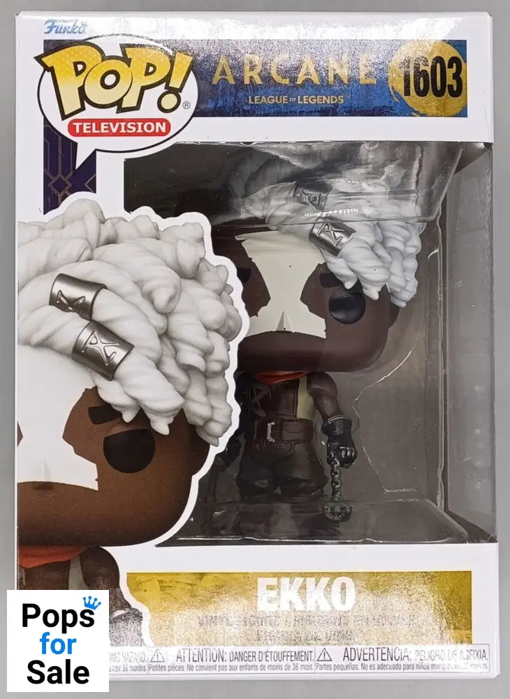 1603 Ekko - Arcane League of Legends Funko POP - Box Damaged